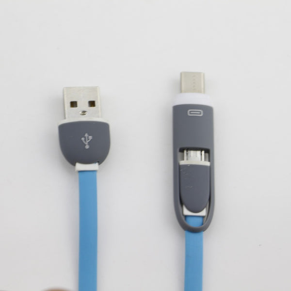 2 in 1 Micro USB to Type C Cable Adapter
