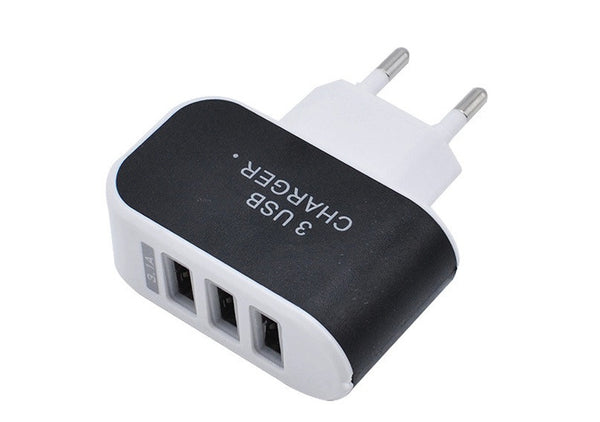 3 Ports Multiple Wall USB Smart Charger Adapter